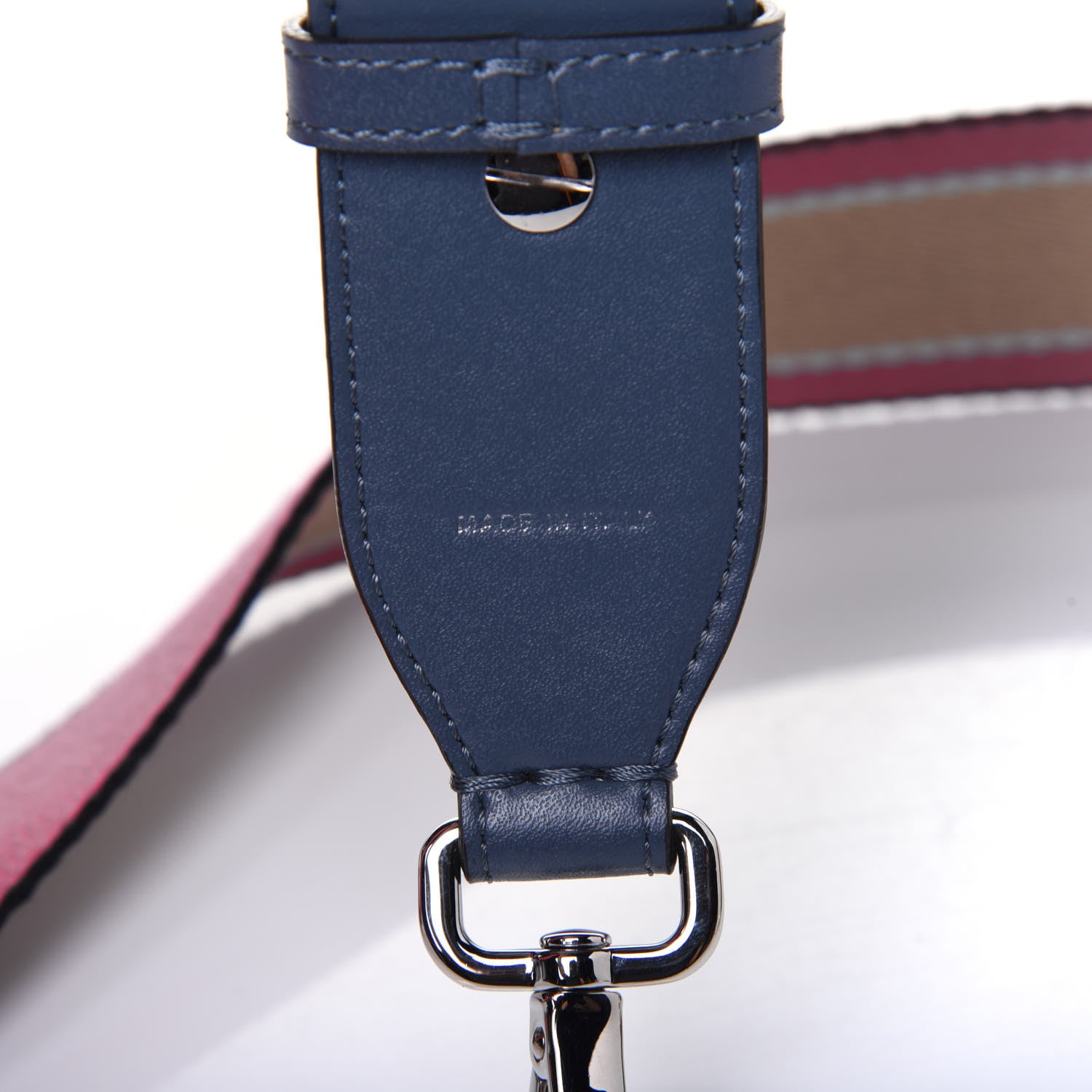Fendi Woven Twill Calfskin FF Strap You Magenta Amido Multicolor 4 of 8