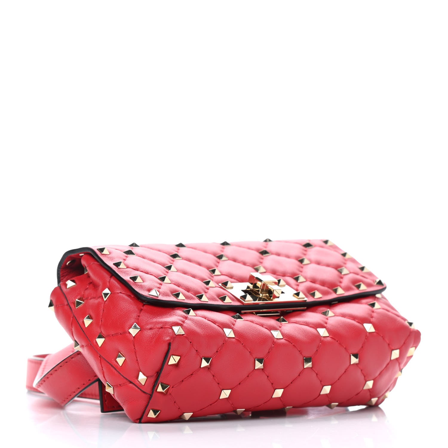 Valentino Garavani Nappa Rockstud Spike Belt Bag Rouge Pur 4 of 10