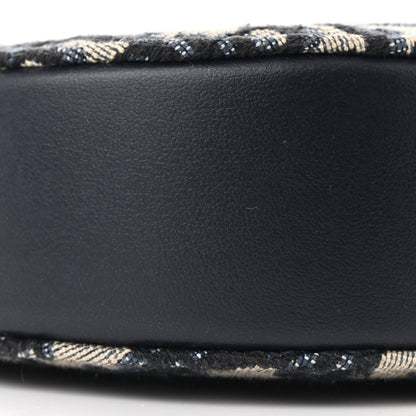 Christian Dior Oblique Saddle Rodeo Pouch Navy Blue 10 of 11