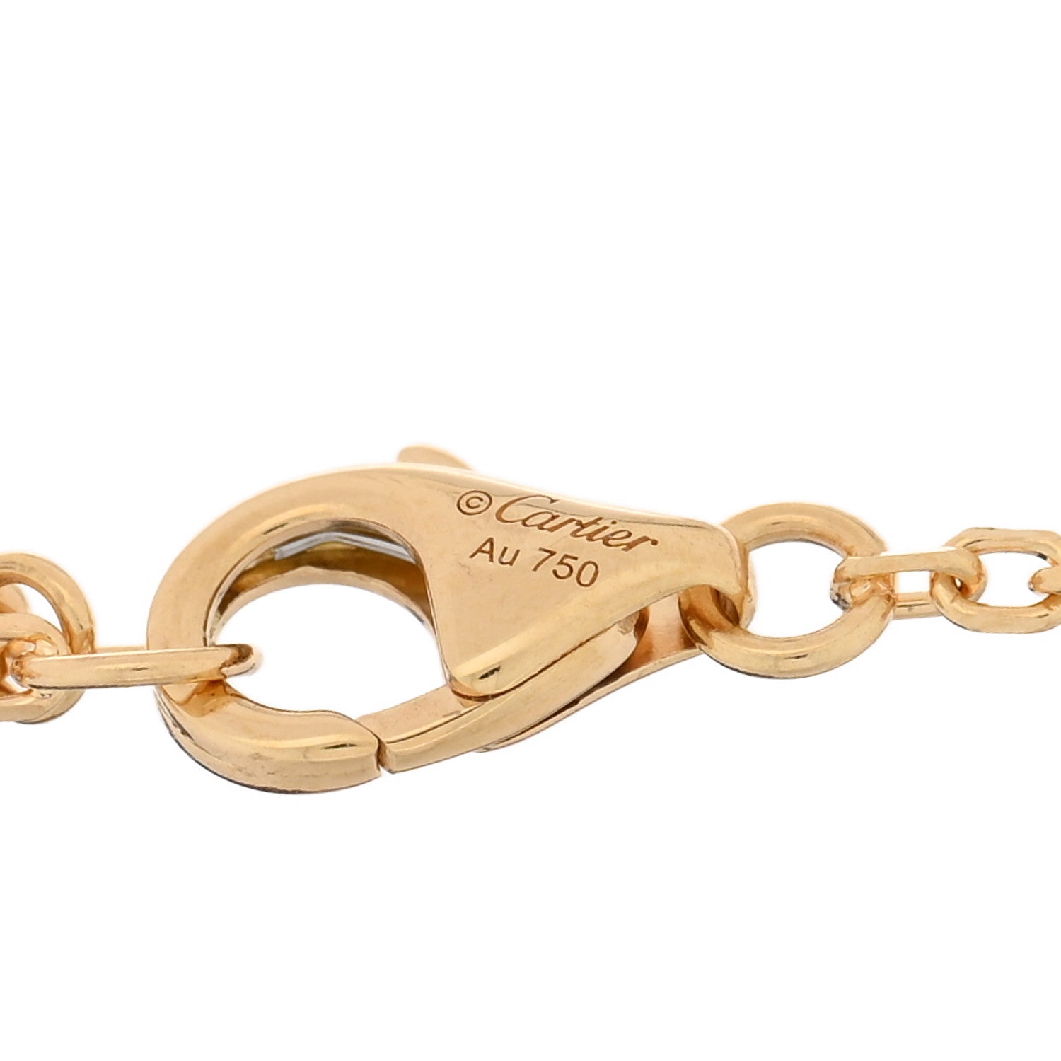 Cartier 18K Yellow Gold Diamond SM D'Amour Bracelet 3 of 4