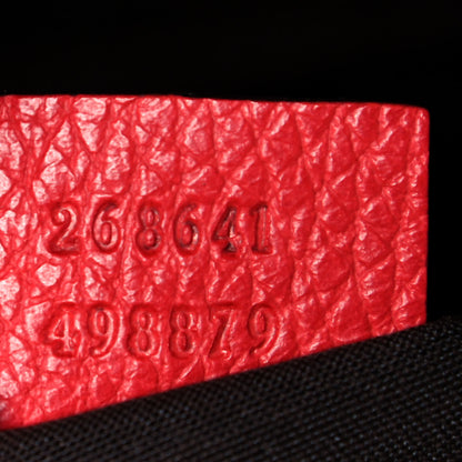 Gucci Pebbled Calfskin Medium Abbey Convertible Tote Red 6 of 14