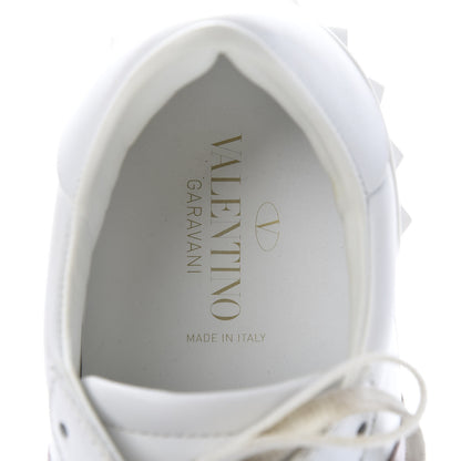 Valentino Garavani Calfskin Rockstud Open Sneakers 40 White Water Rose 7 of 12
