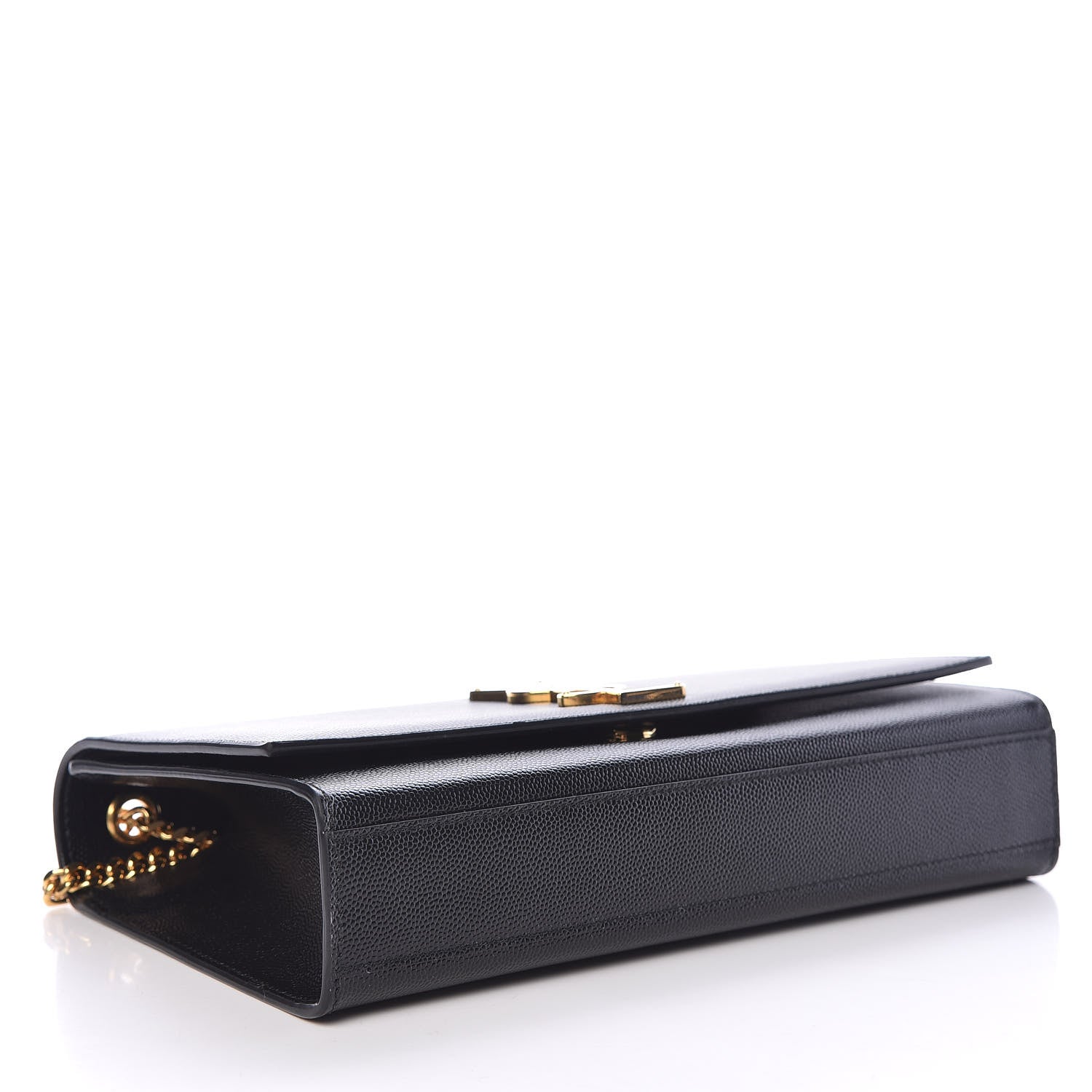 Saint Laurent Grain De Poudre Medium Classic Monogram Kate Satchel Black 4 of 10