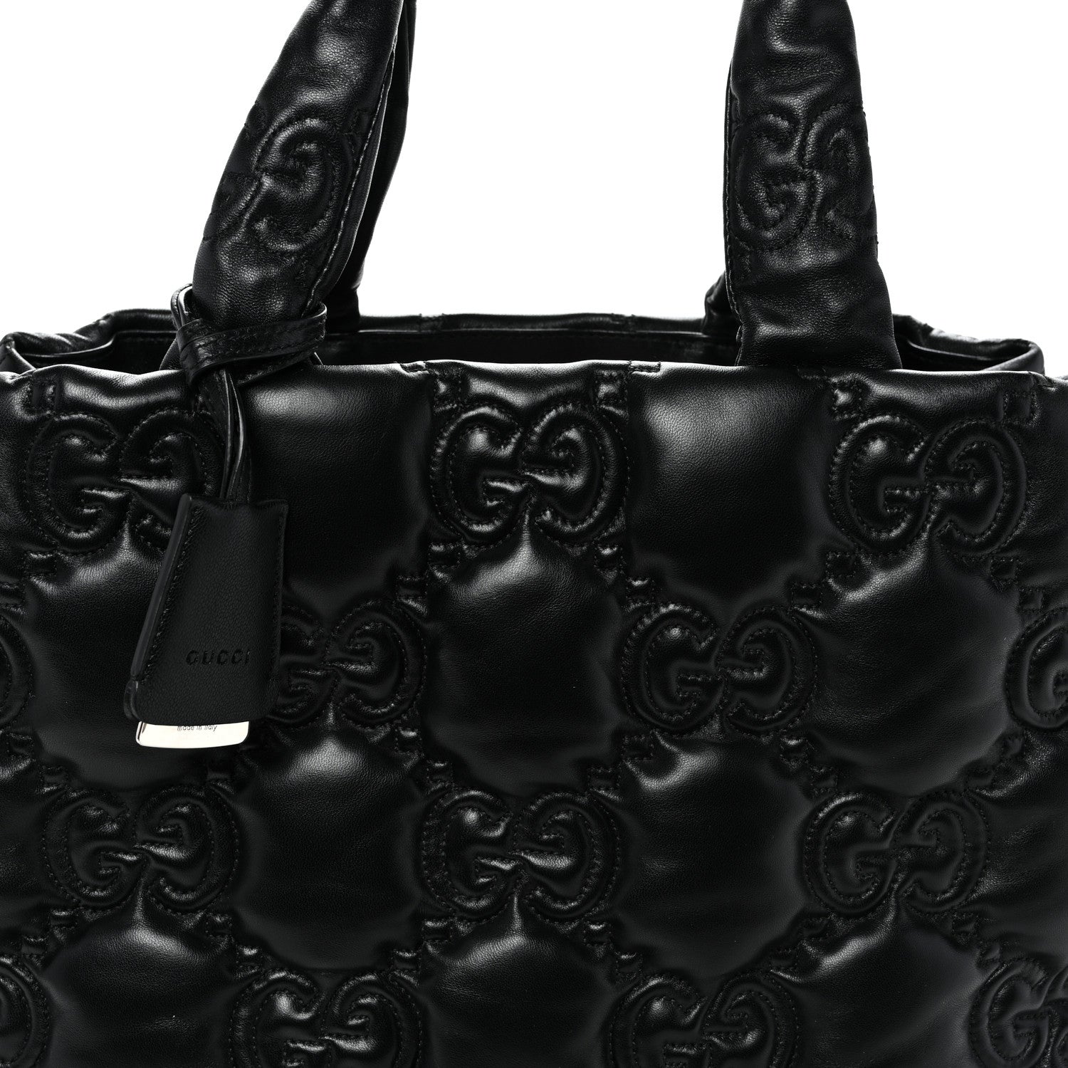 Gucci Calfskin GG Matelasse Large Tote Black 8 of 10