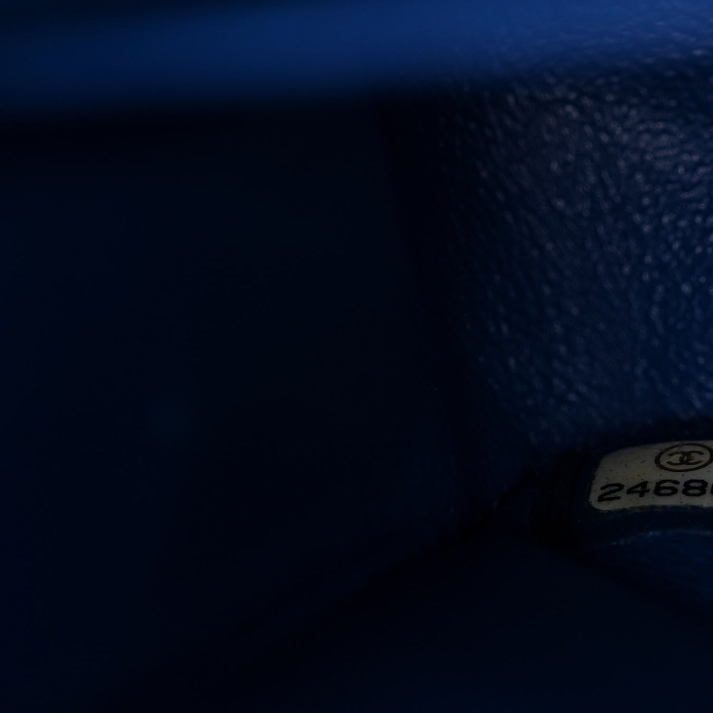 Lambskin Quilted Medium Double Flap Blue