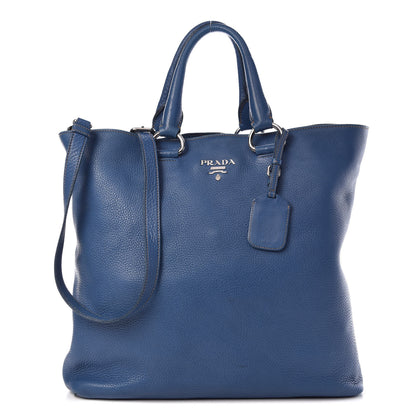 Prada Vitello Daino Tote Cobalto 1 of 18
