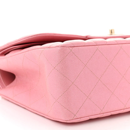 Chanel Iridescent Caviar Quilted Jumbo Double Flap Rose Pink 9 of 10
