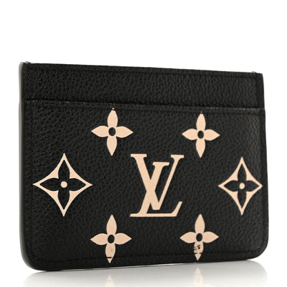 Louis Vuitton Empreinte Card Holder Black Beige 3 of 7
