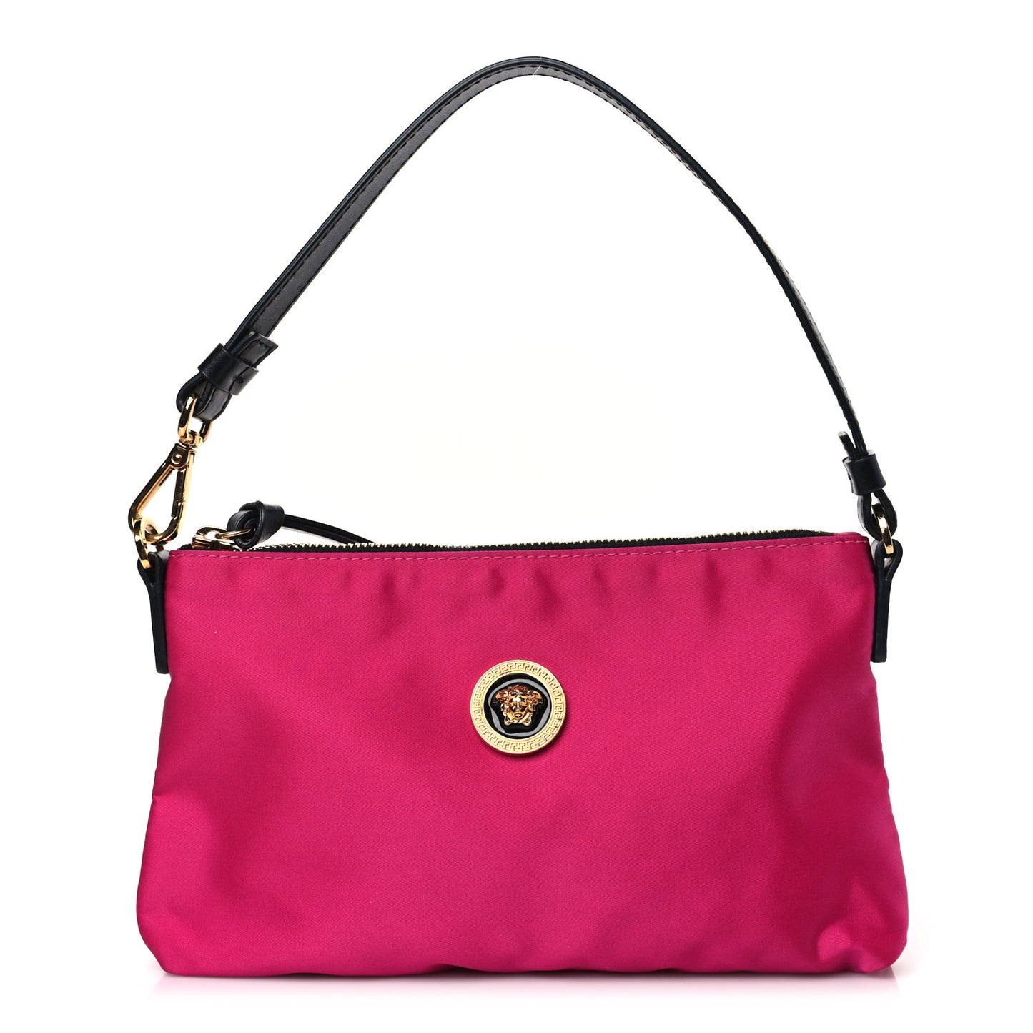 Nylon Medusa Pochette Flamingo Black