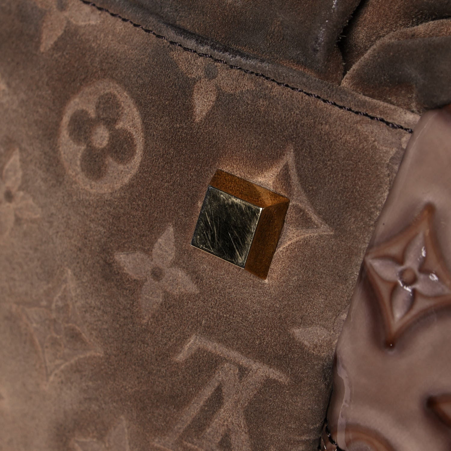 Louis Vuitton Suede Patent Monogram Irene Brown 16 of 16