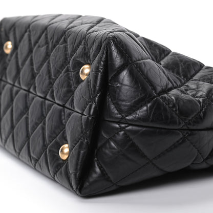 Chanel Aged Calfskin Reissue 2.55 Tote Black 7 of 10