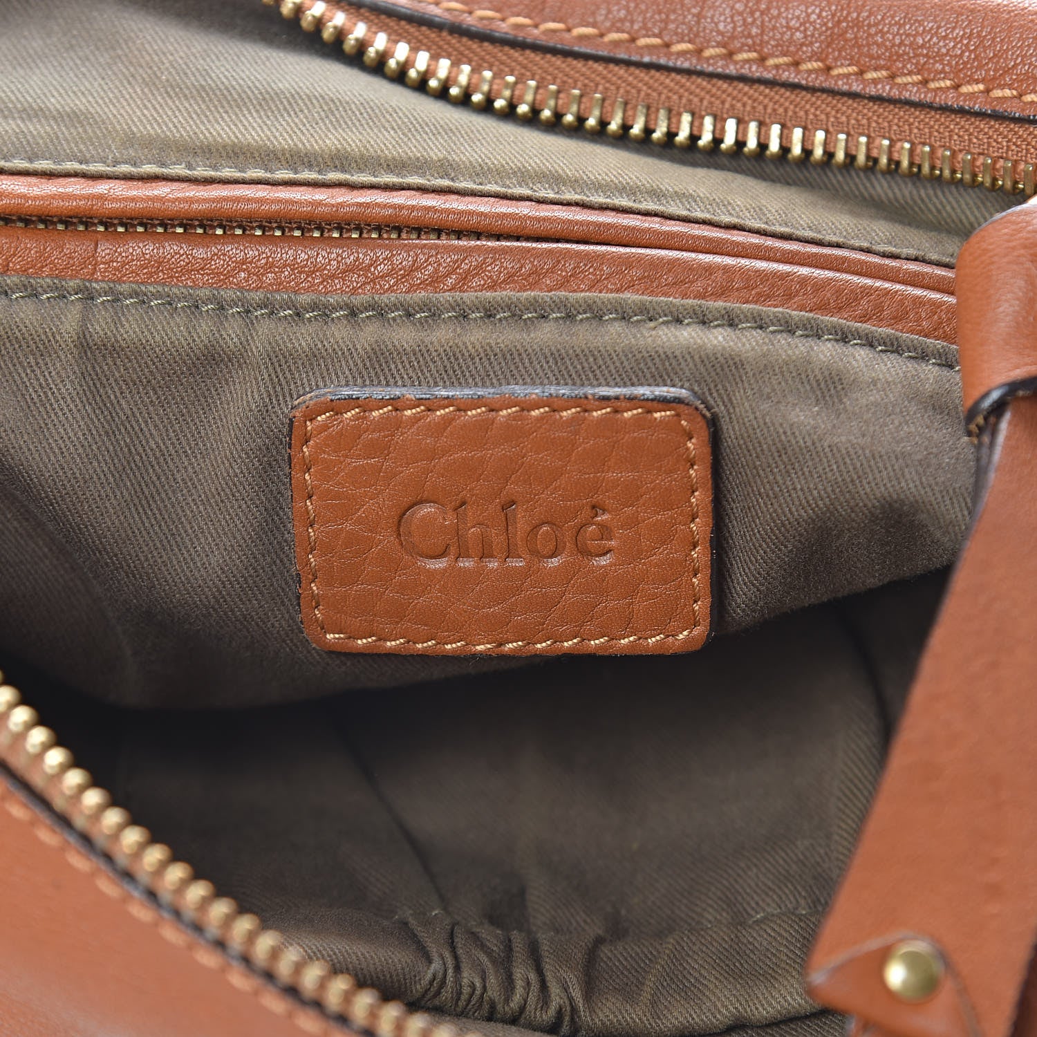 Chloe Calfskin Medium Marcie Satchel Tan 6 of 19
