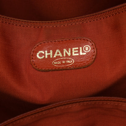 Chanel Caviar Large CC Shoulder Bag Orange 5 of 8