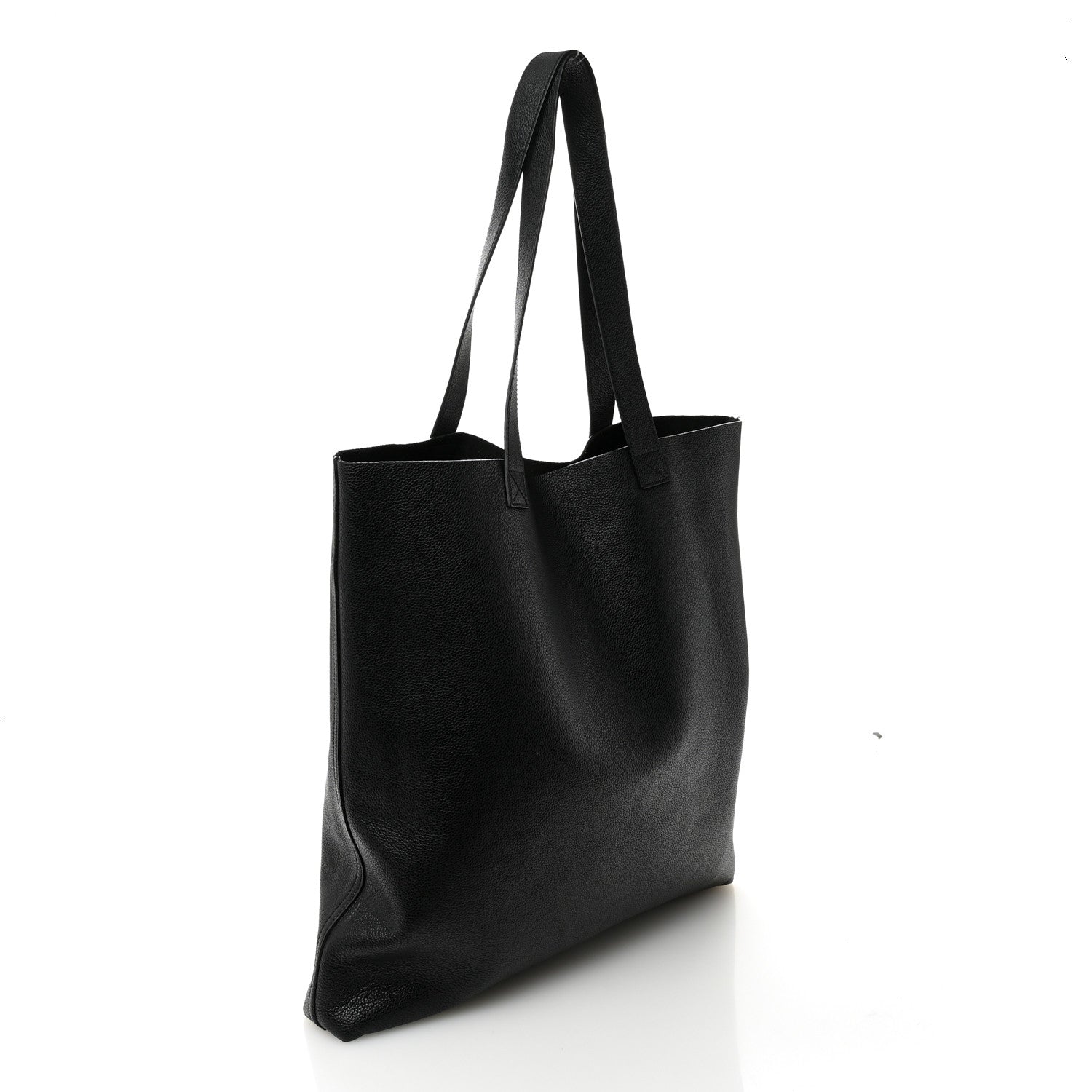 Gucci Calfskin Mens Logo Vertical Shopping Tote Black 3 of 12