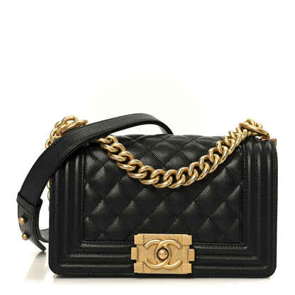 Chanel Caviar Quilted Small Boy Flap Black 1 of 10