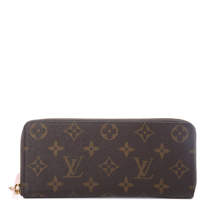 Louis Vuitton Monogram Clemence Wallet Rose Ballerine 1 of 6