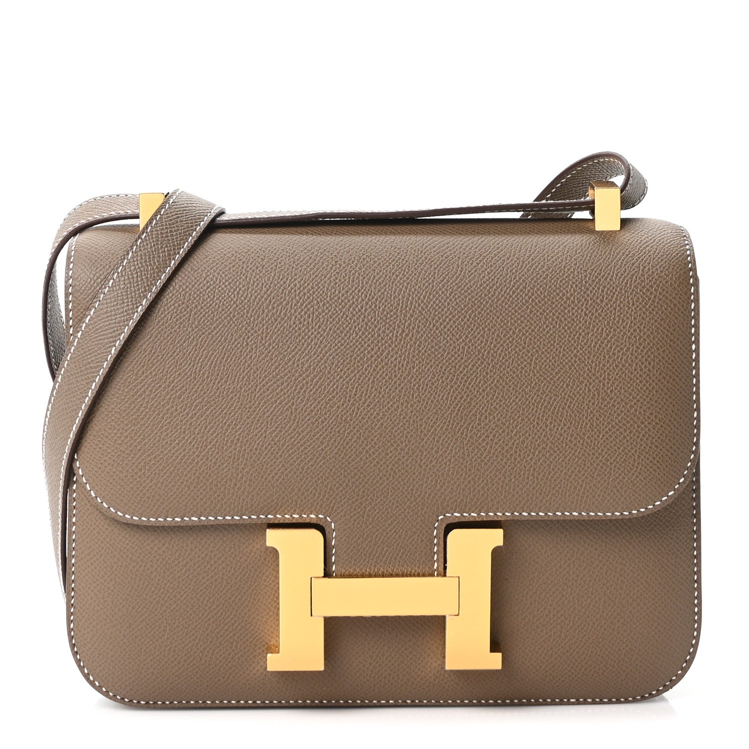 Hermès Constance 24 in Etoupe with gold hardware