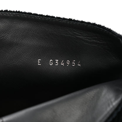 Chanel Velvet CC Cap Toe Boots 38 Black 8 of 10