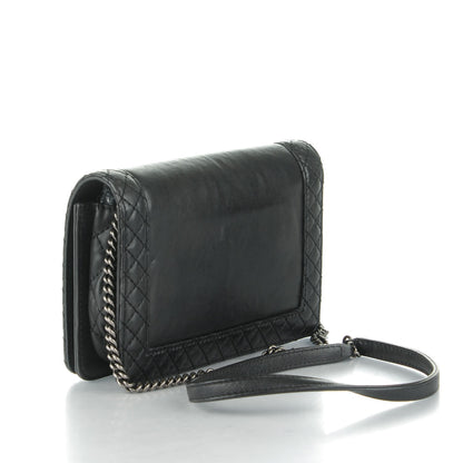 Chanel Calfskin Small Boy Reverso Flap Black 3 of 8