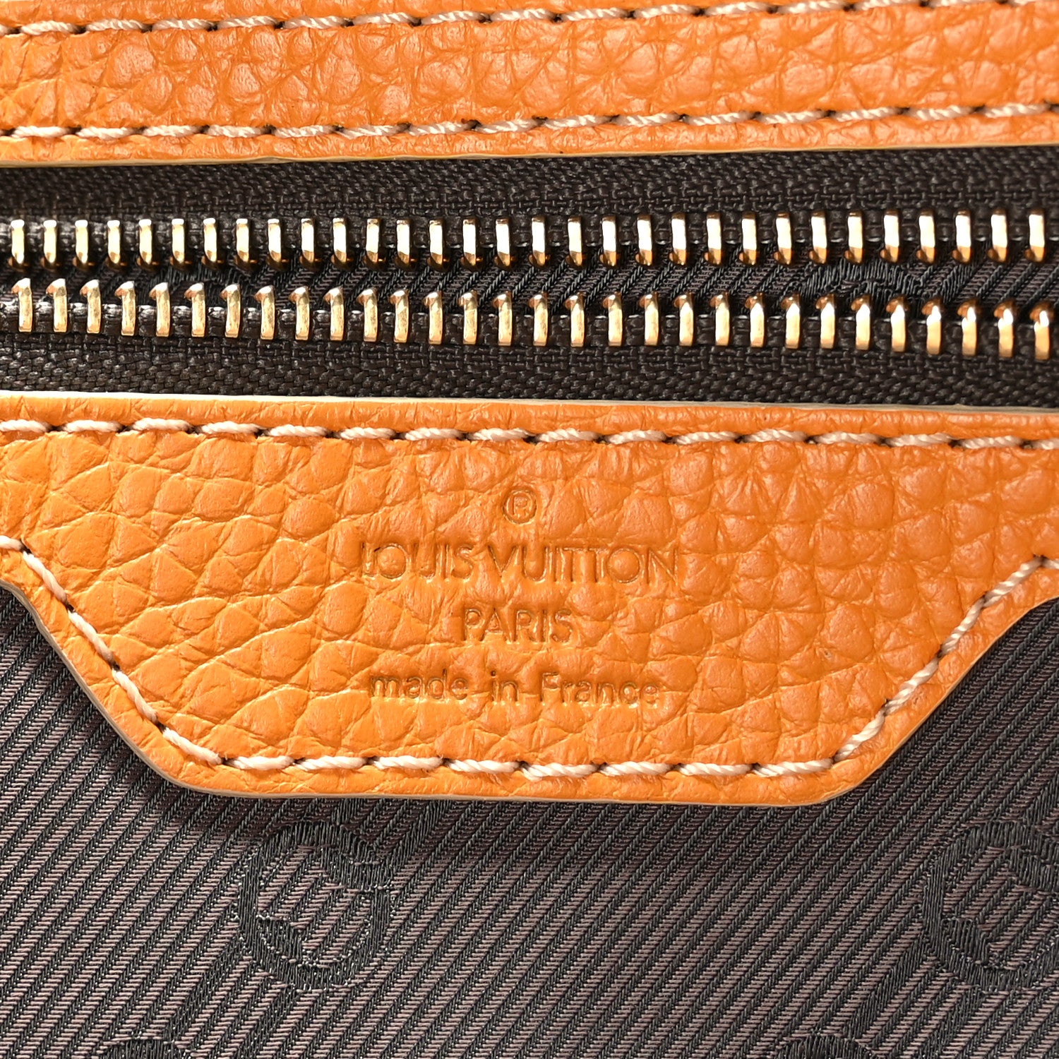Louis Vuitton Tobago Calfskin Carryall Yellow 5 of 9