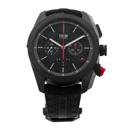 Christian Dior DLC Stainless Steel Rubber 41mm Chiffre Rouge Chronograph Automatic Watch Black 1 of 5