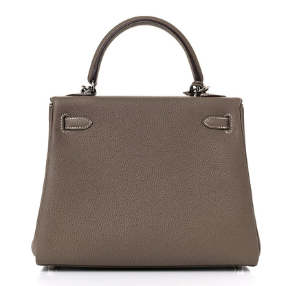 Hermes Togo Kelly Retourne 25 Etoupe 4 of 36