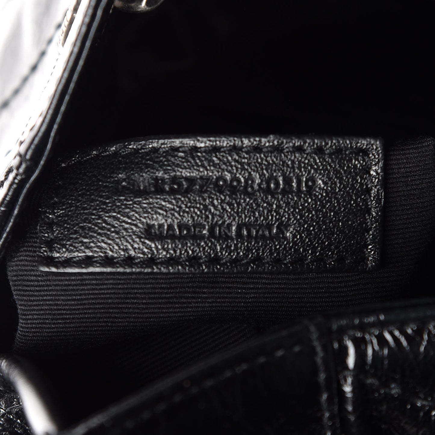 Crinkled Calfskin Matelasse Monogram Niki Shoulder Bag Black
