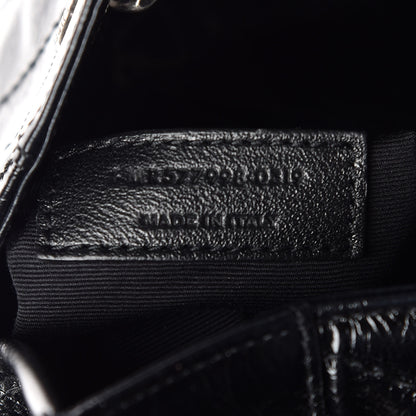Saint Laurent Crinkled Calfskin Matelasse Monogram Niki Shoulder Bag Black 7 of 10