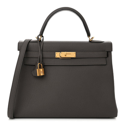 Hermes Togo Kelly Retourne 32 Etain 1 of 13