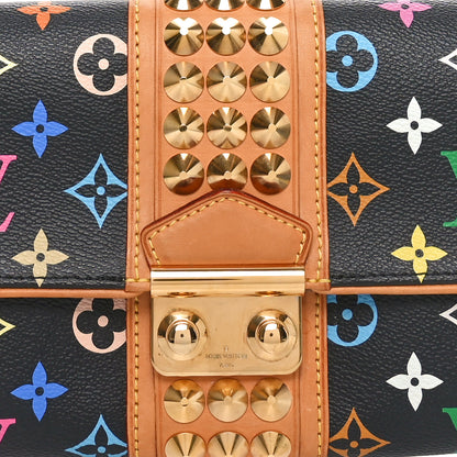 Louis Vuitton Monogram Multicolor Courtney Clutch Black 7 of 9