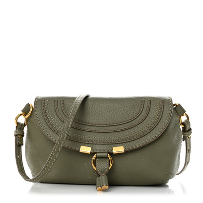 Chloe Calfskin Marcie Pochette Crossbody Bag Baobab Green 1 of 13