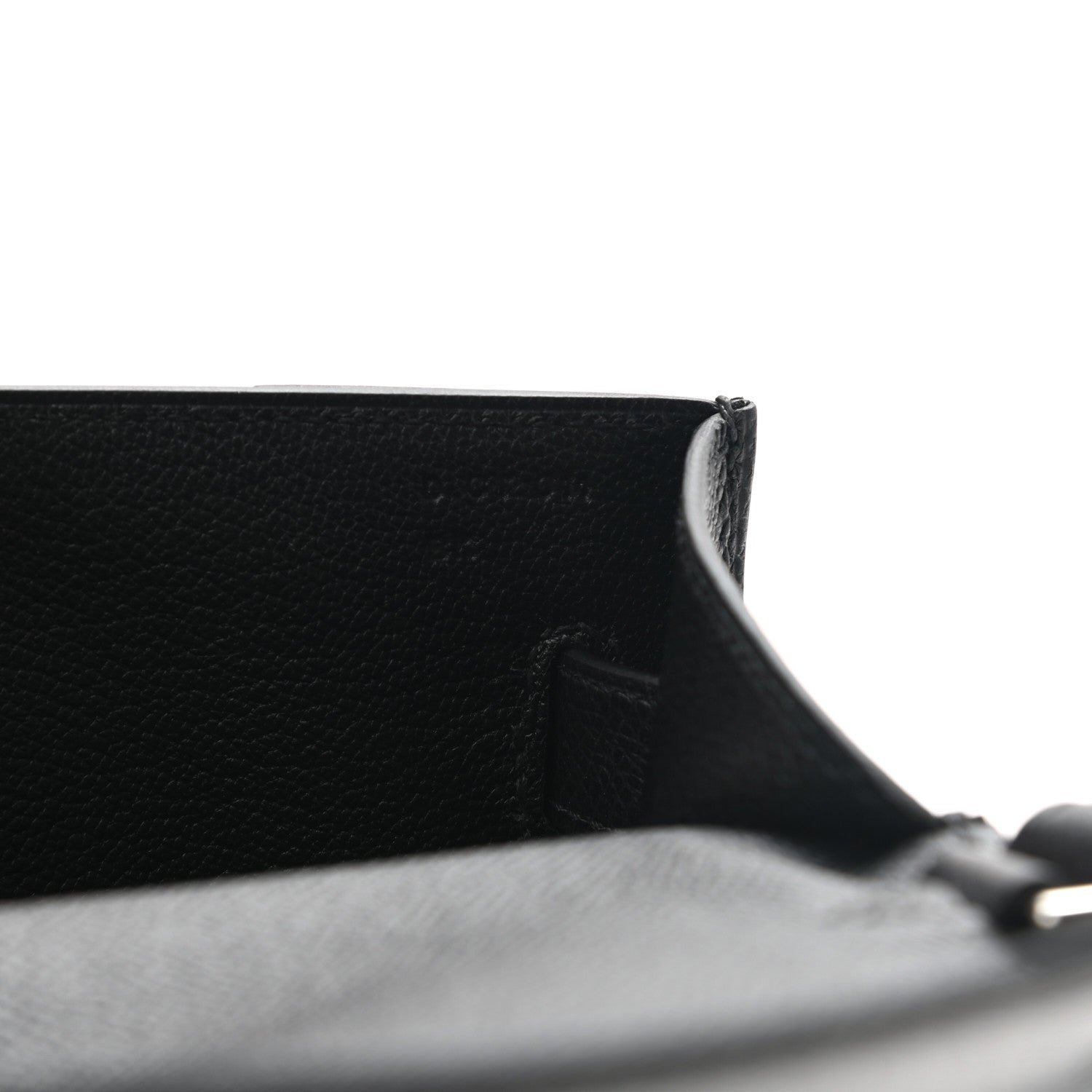 Hermes Epsom Kelly Depeches 25 Pouch Black 7 of 7