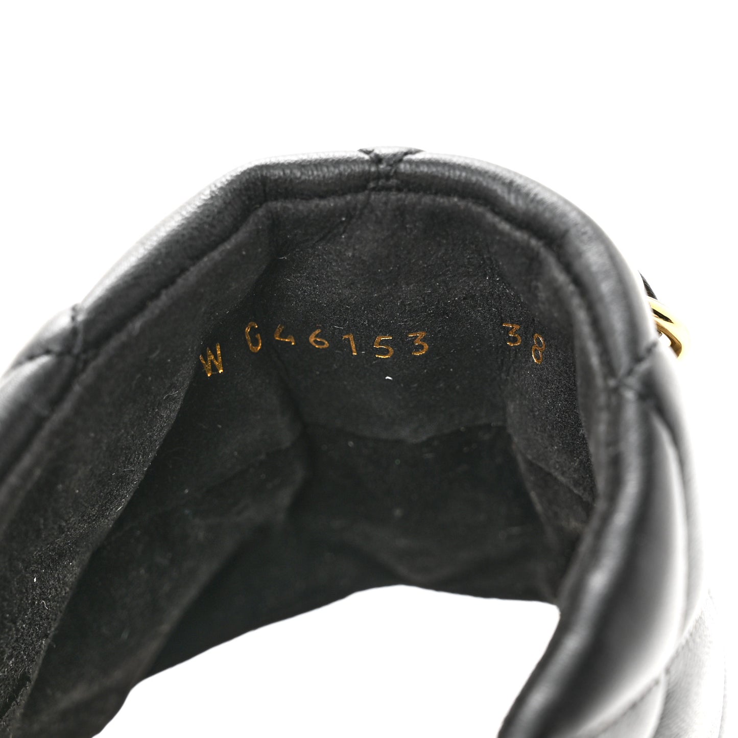 Lambskin Quilted CC Chain Espadrille Mules 38 Black Navy