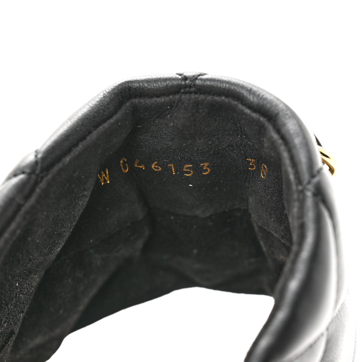 Chanel Lambskin Quilted CC Chain Espadrille Mules 38 Black Navy 9 of 10