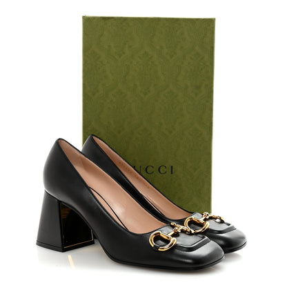 Gucci Malaga Kid Horsebit 75mm Pumps 40 Black 10 of 10