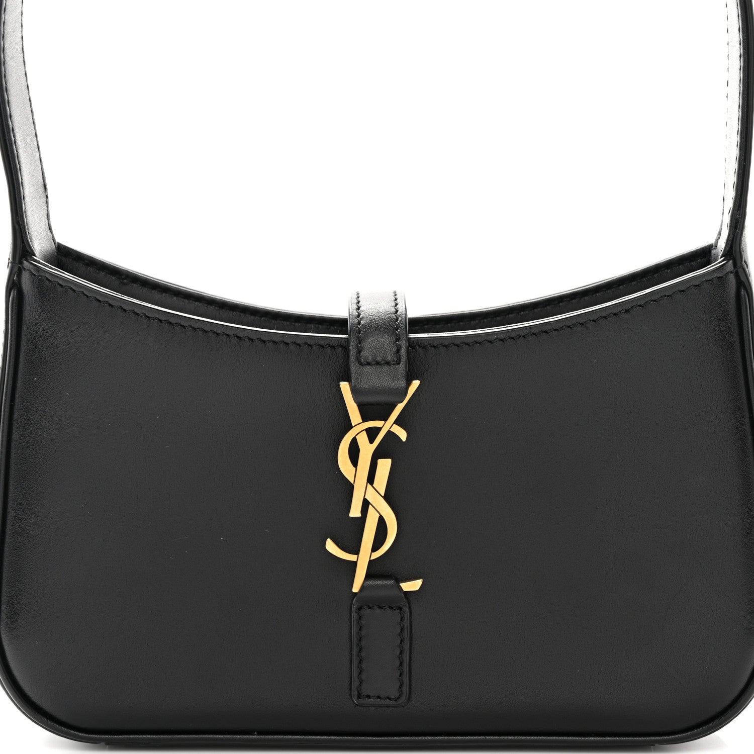Saint Laurent Smooth Calfskin Le 5 A 7 Mini Hobo Black 8 of 10
