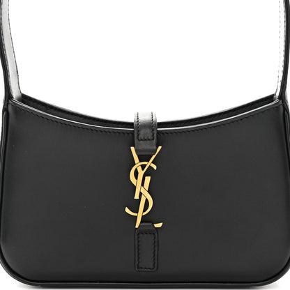 Saint Laurent Smooth Calfskin Le 5 A 7 Mini Hobo Black 8 of 10
