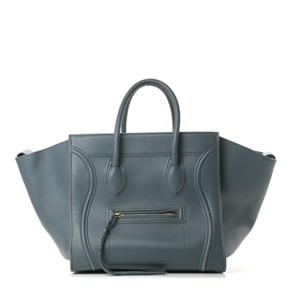 Celine Supple Calfskin Medium Phantom Luggage Slate Blue 1 of 22