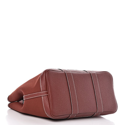 Hermes Toile Buffle Skipper Garden Party 30 TPM Rouge H 4 of 10