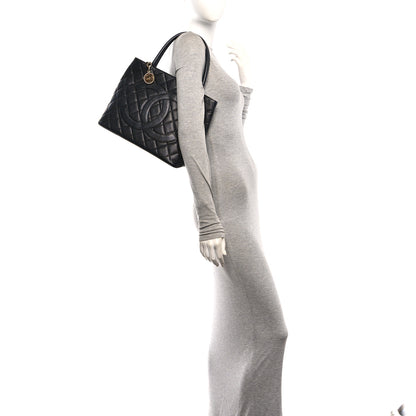 Chanel Caviar Quilted Medallion Tote Black 2 of 10