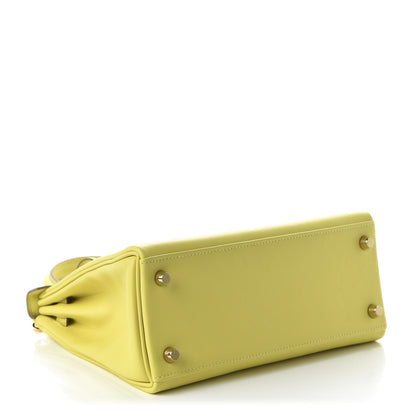 Hermes Swift Kelly Retourne 25 Lime 5 of 12