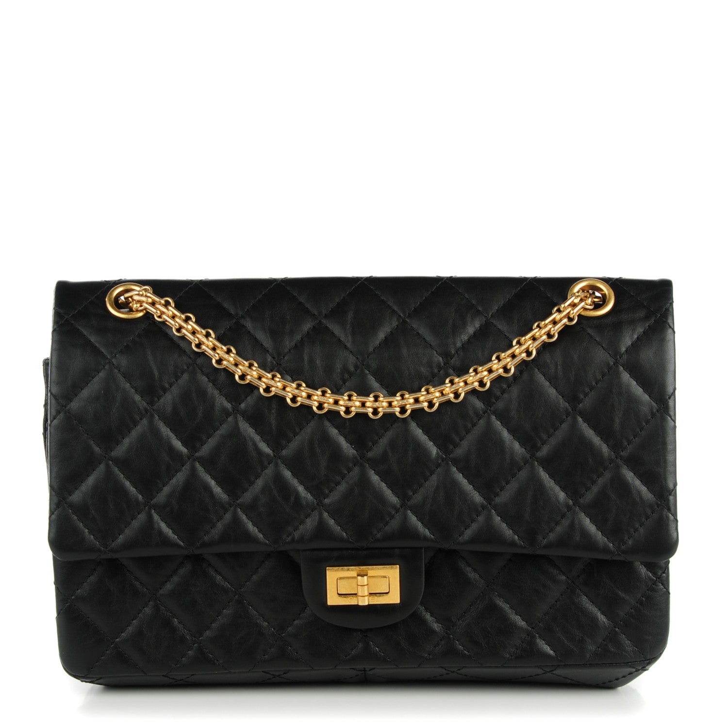Chanel Aged Calfskin Quilted 2.55 Reissue 226 Flap Black 1 of 9