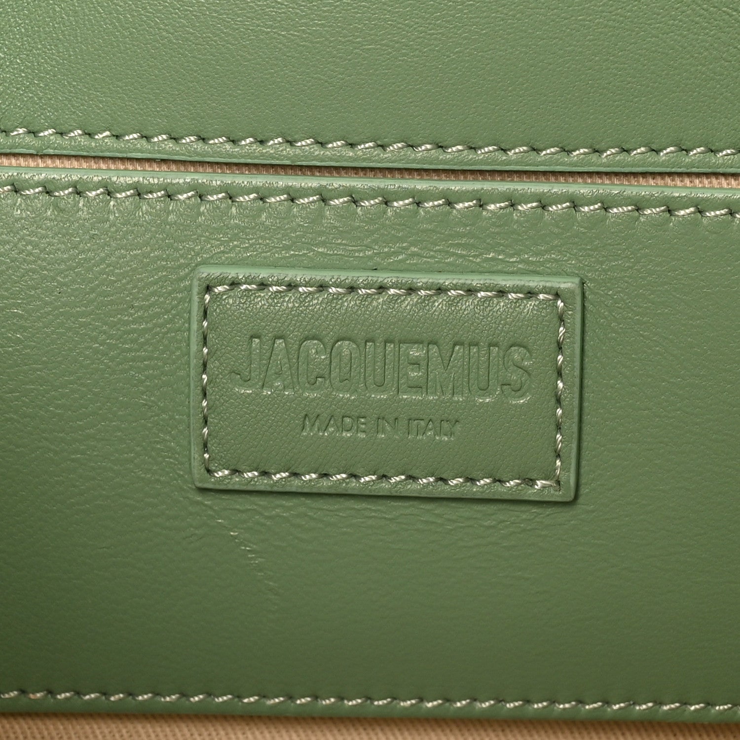 Jacquemus Padded Lambskin Le Bambimou Khaki 6 of 9