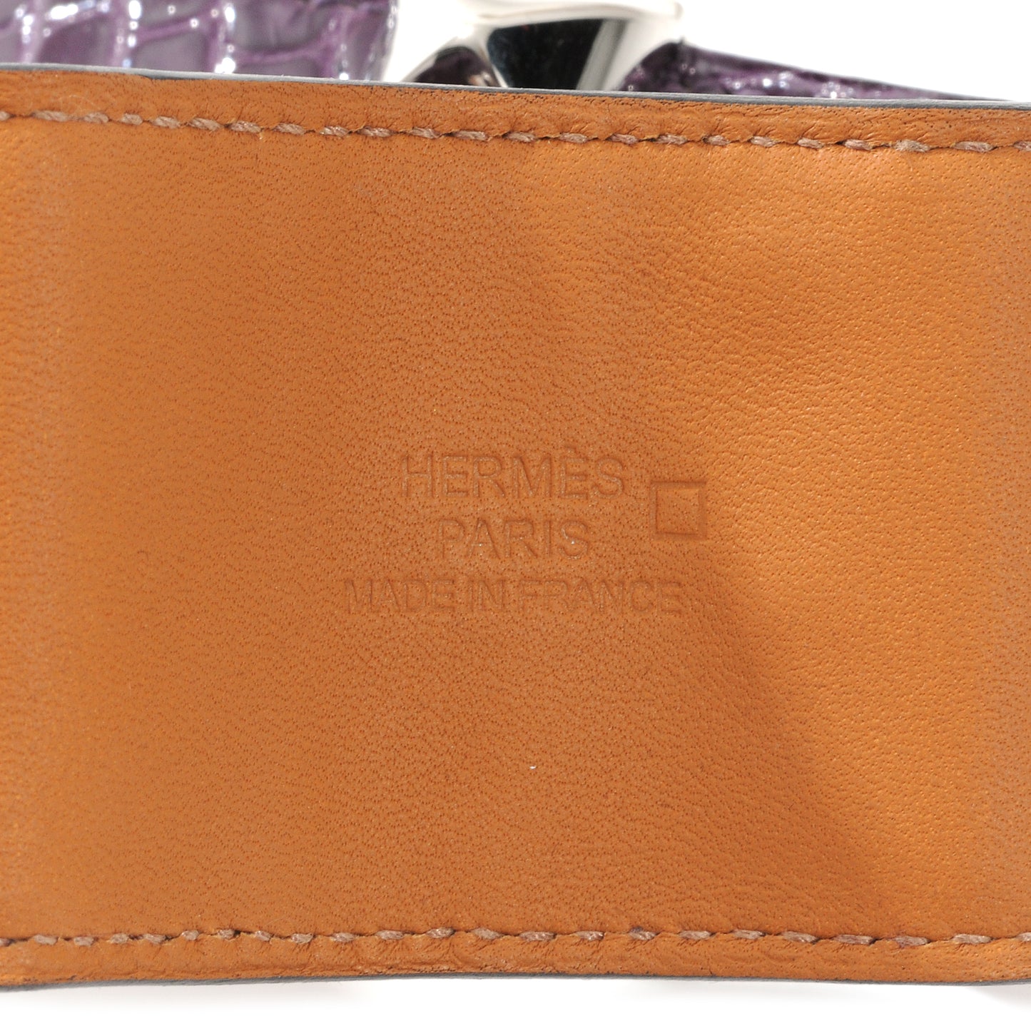 Alligator Collier De Chien CDC Bracelet Small Amethyst