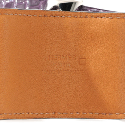 Hermes Alligator Collier De Chien CDC Bracelet Small Amethyst 9 of 9