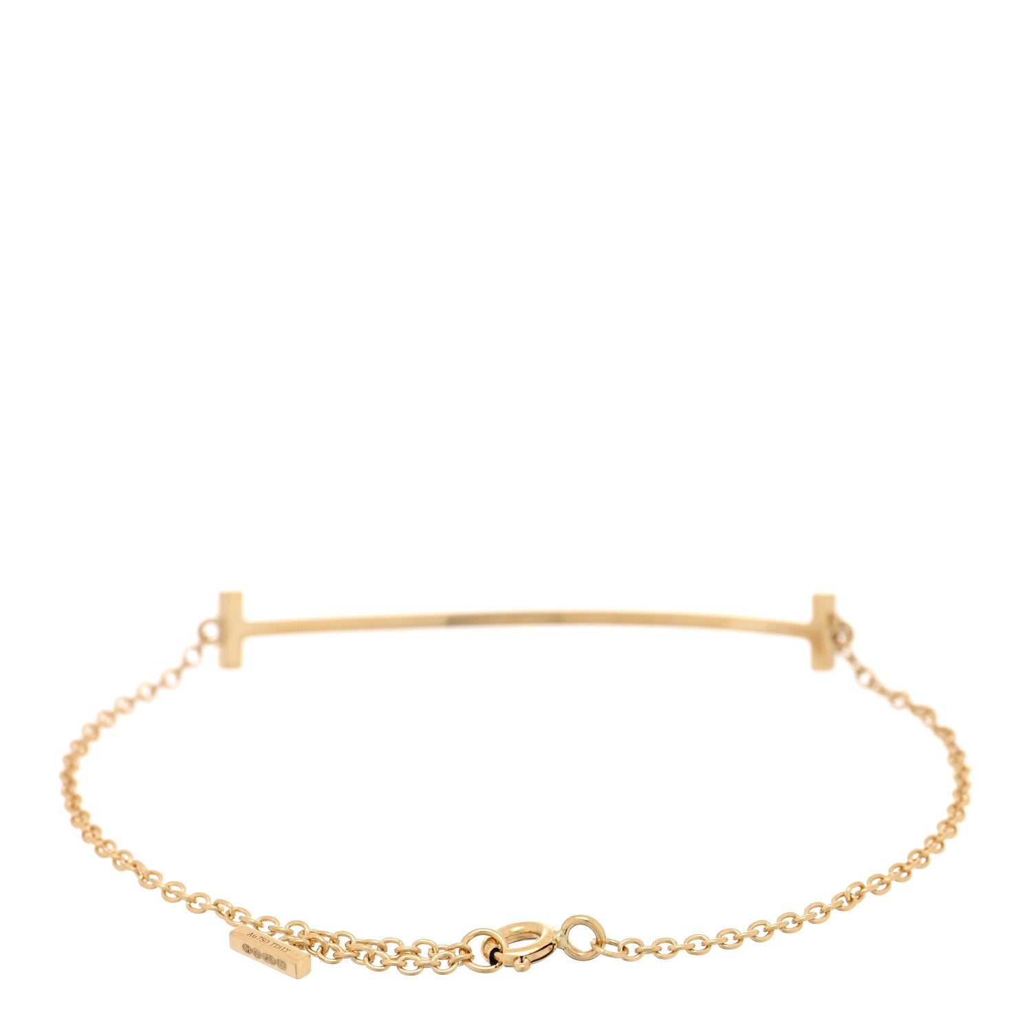 Tiffany 18K Yellow Gold T Smile Bracelet 2 of 4