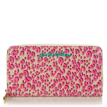 Louis Vuitton Vernis Leopard Zippy Wallet Blanc Corail 1 of 7