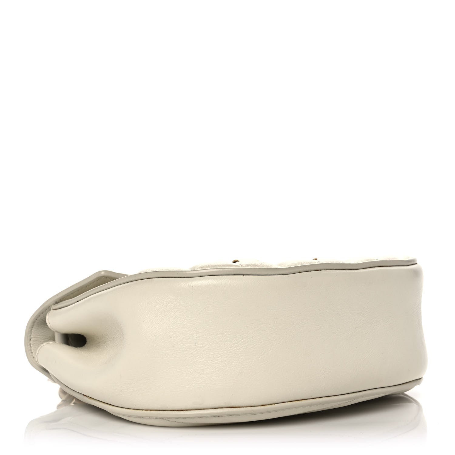 Chloe Calfskin Quilted Drew Bijou Shoulder Bag Natural White 4 of 11