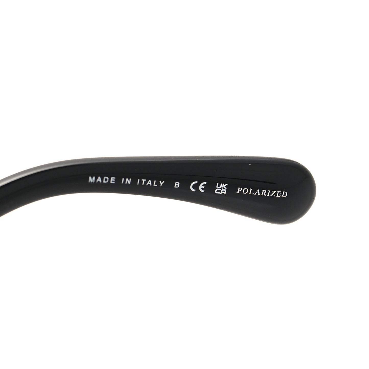 Acetate Strass Polarized Square Sunglasses 5422-B Black