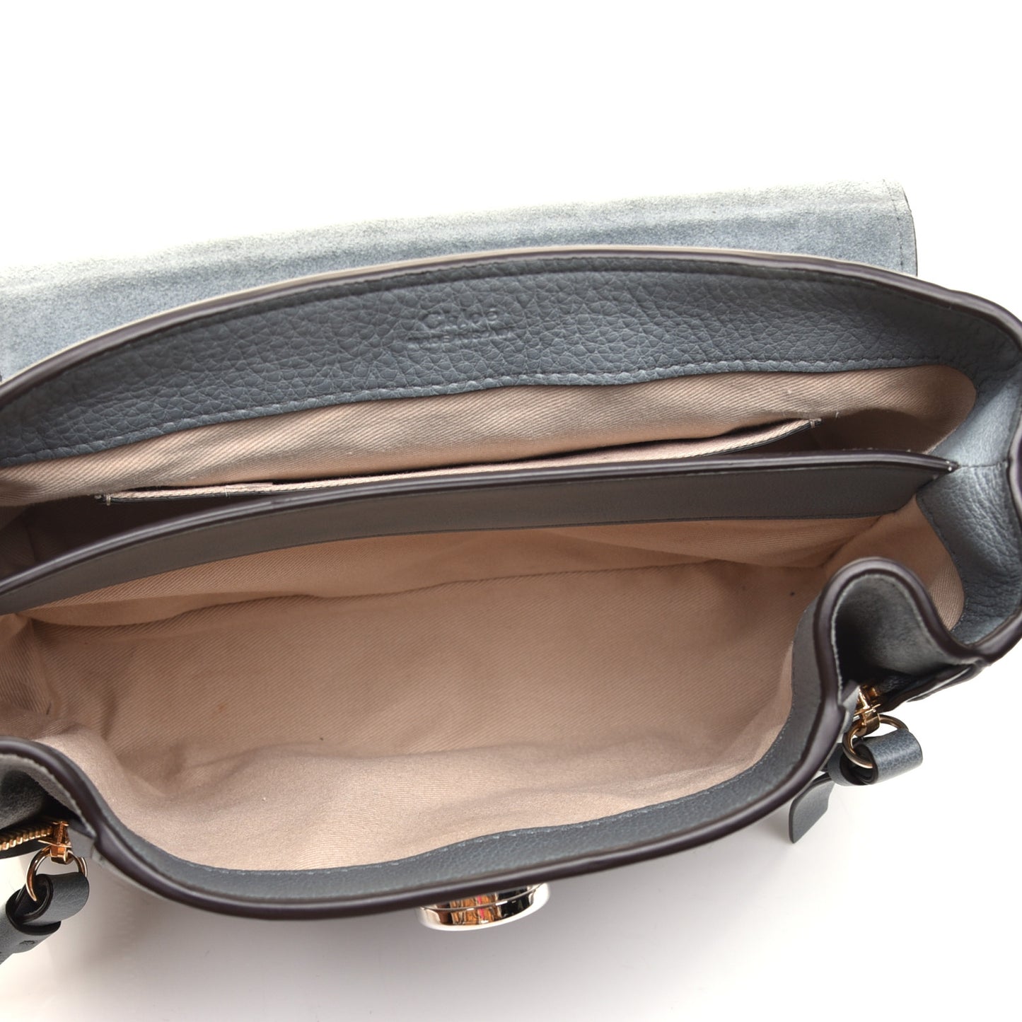 Calfskin Mini Faye Day Shoulder Bag Cloudy Blue